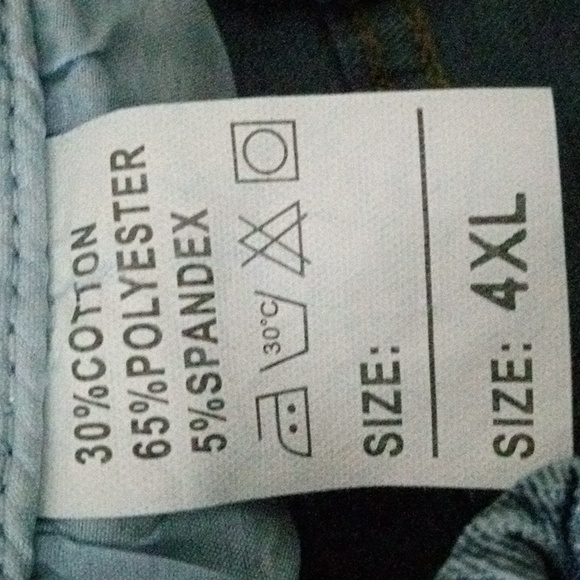 Women's Blue Distressed Jeans Sz 4XL - Picture 9 of 9